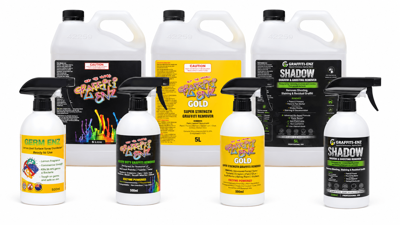 Graffiti-Enz product range