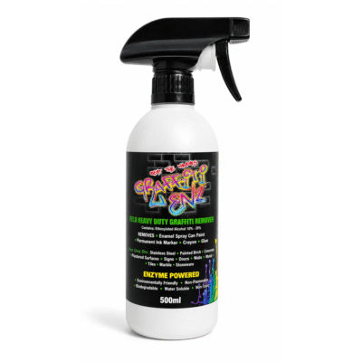 Graffiti-Enz Red 500ml heavy-duty graffiti remover for painted and sensitive surfaces
